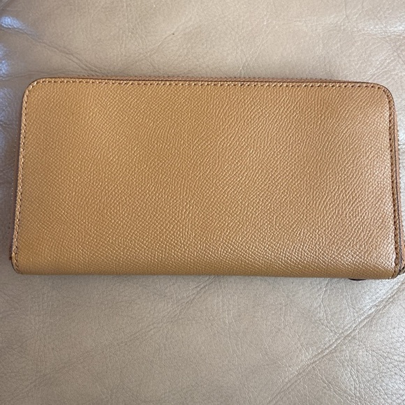 Coach wallet in camel leather, piling inside - Picture 3 of 3